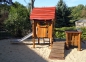 Sand-Backhaus mit Rutsche